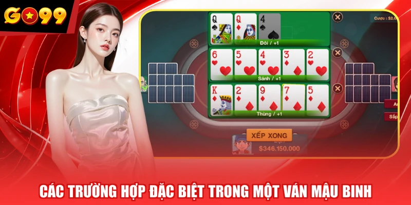 Các trường hợp đặc biệt trong một ván Mậu Binh