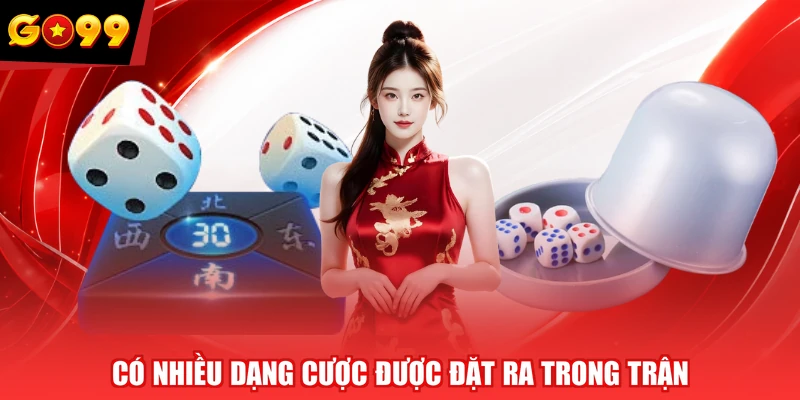 Có nhiều dạng cược được đặt ra trong trận